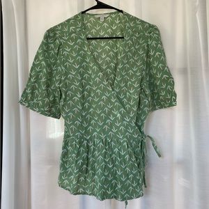 Green Wrap Shirt Lucky Brand
